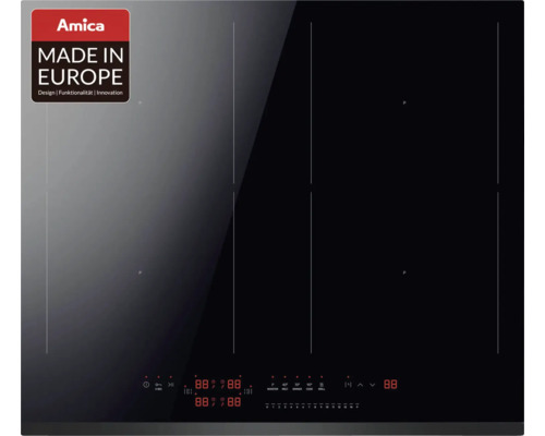 Frameloze inductiekookplaat Amica 592 x 522 mm 4 kookzones KMI 776 660 F