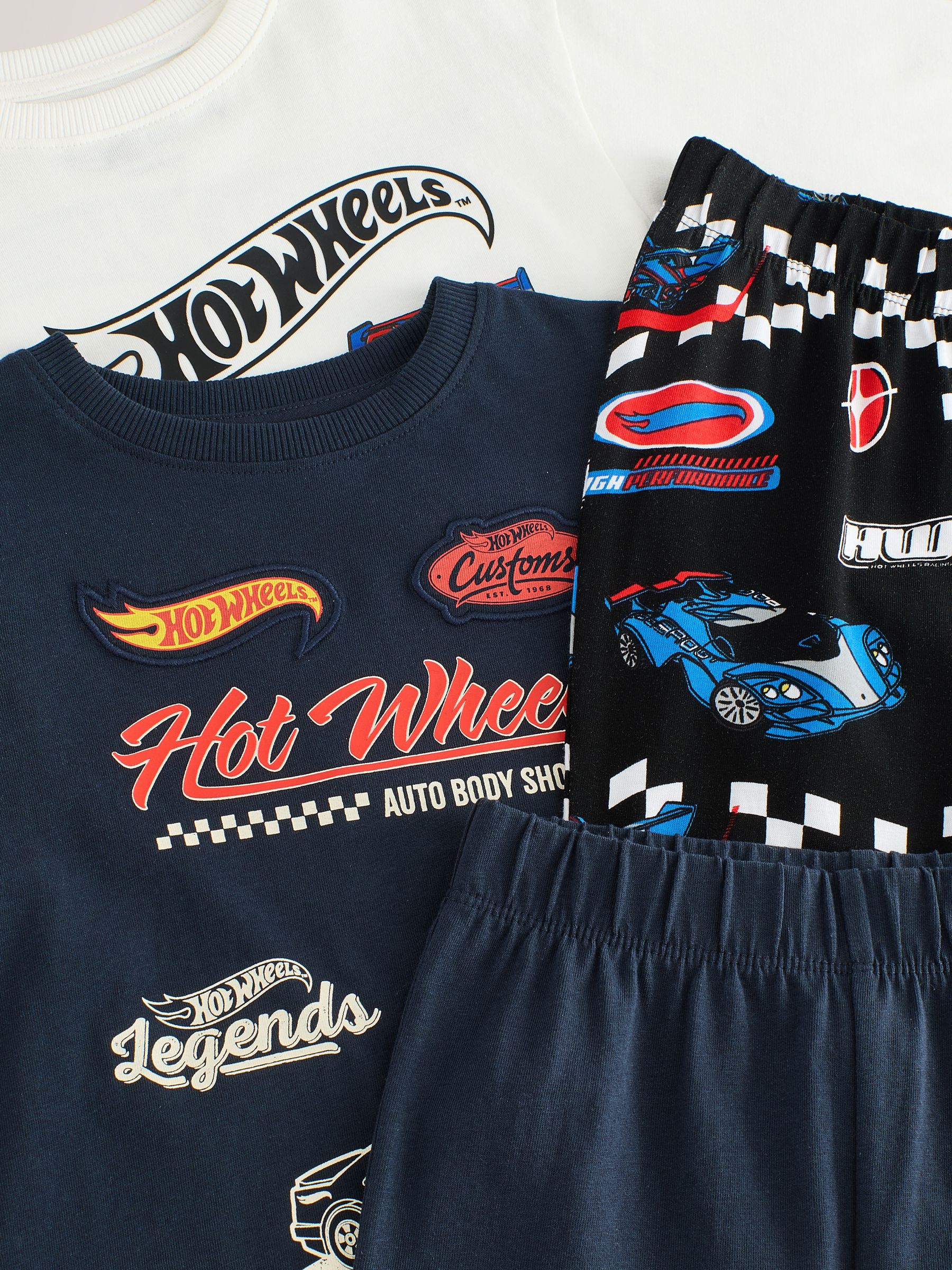 Multi Hot Wheels - Gelicentieerde knusse pyjama's 2 pack (9mnd -9jr)