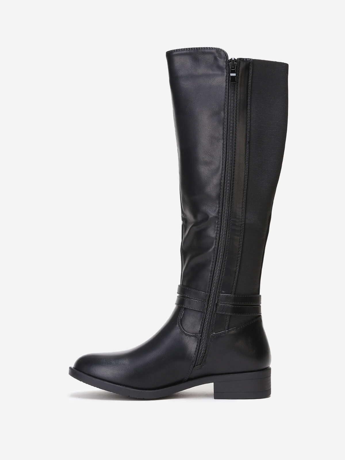 Bottes cavalières à brides- Noir