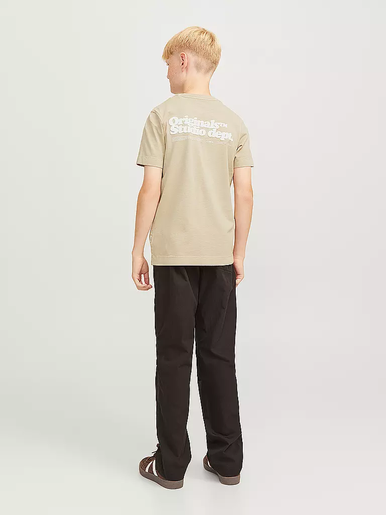 JACK & JONES Jungen T-Shirt  JORVERMONT beige