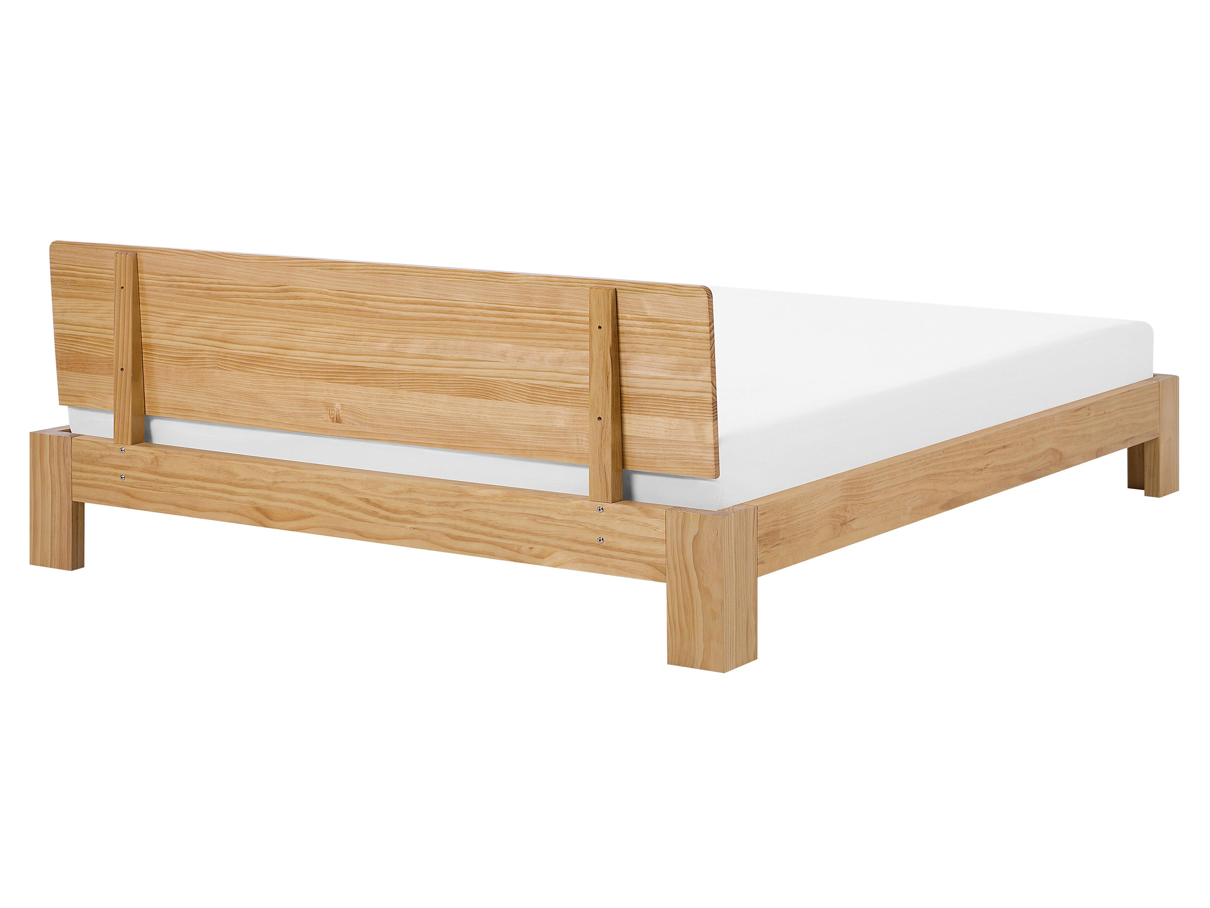 Bed Dennenhout ROYAN 160 x 200 cm Lichtbruin