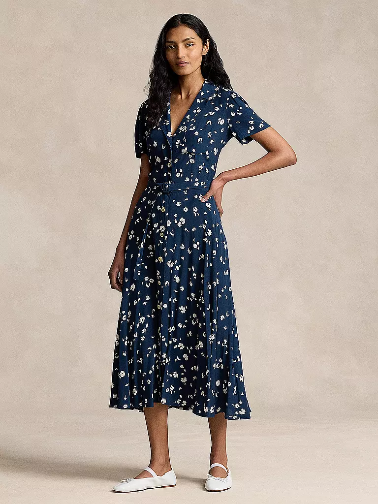 POLO RALPH LAUREN Maxikleid dunkelblau