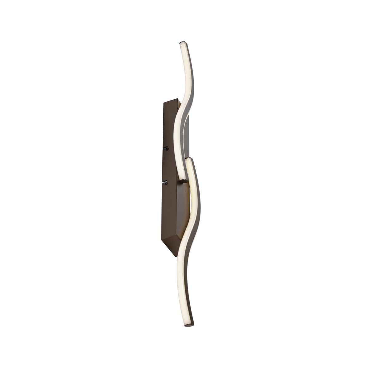 Design wandlamp donker brons 3-staps dimbaar 2-lichts - Bummy