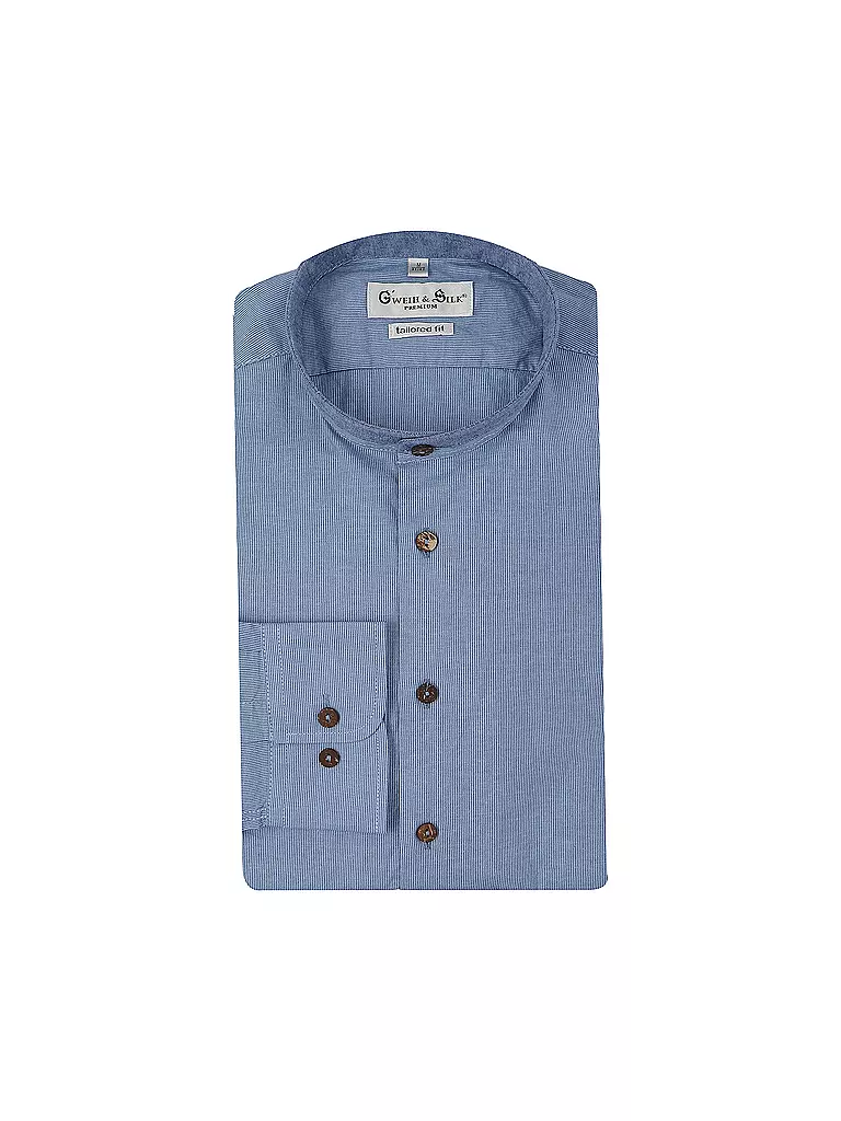 GWEIH & SILK Trachtenhemd IRRSEE hellblau