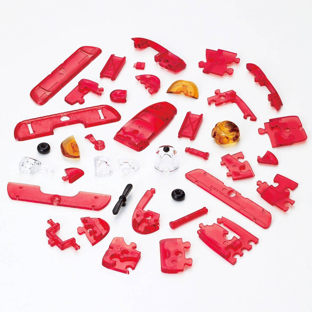 HCM Kinzel Crystal Puzzle Snoopy im Flugzeug