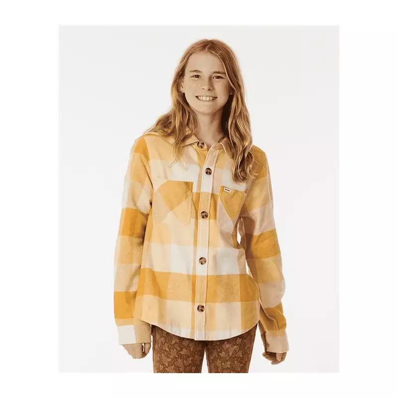 Chemise junior RIPCURL La Isla Flannel Shirt - Girl Gold