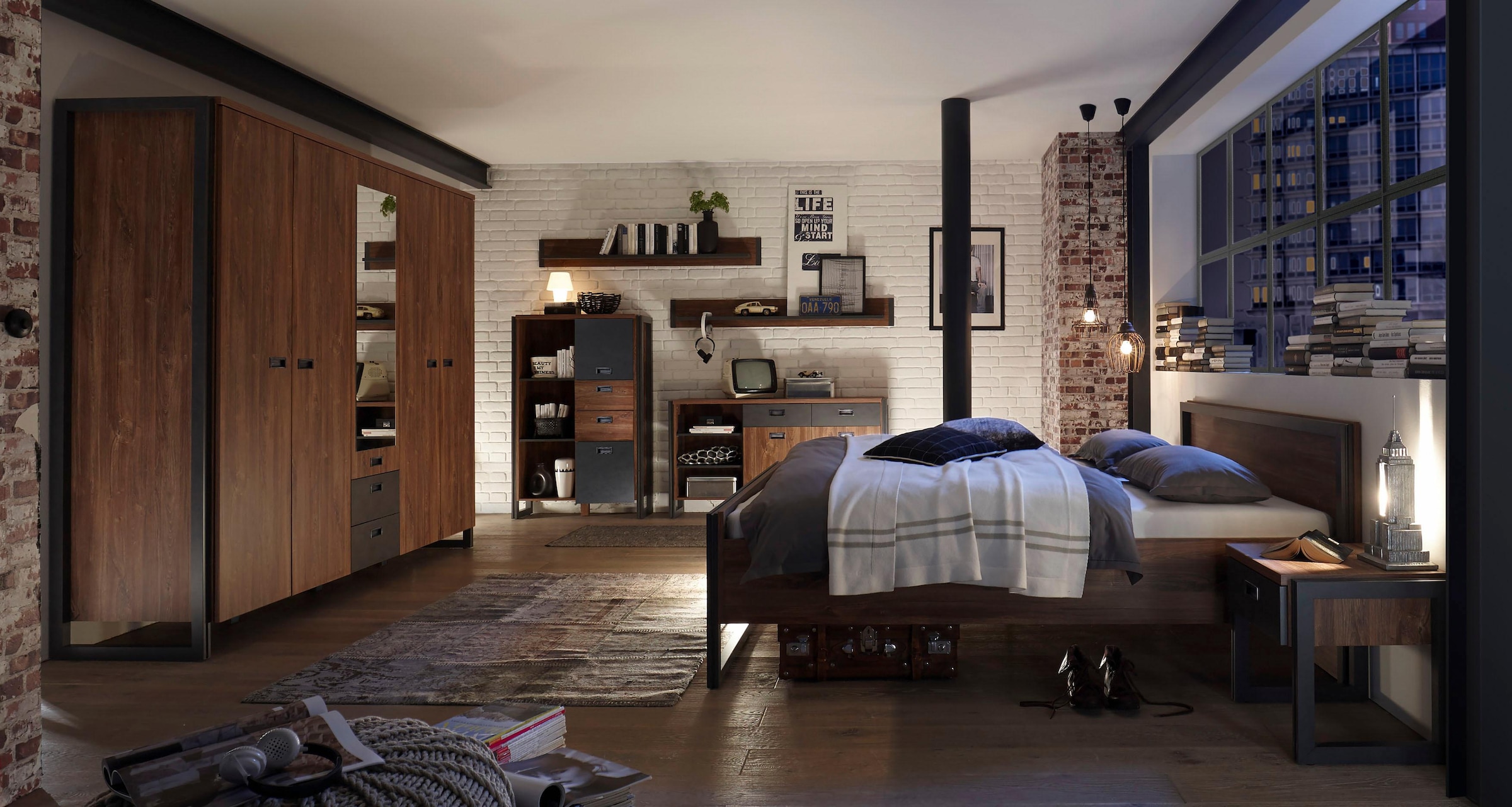 Home affaire Wandregal »Detroit« Breite  ca. 160 cm