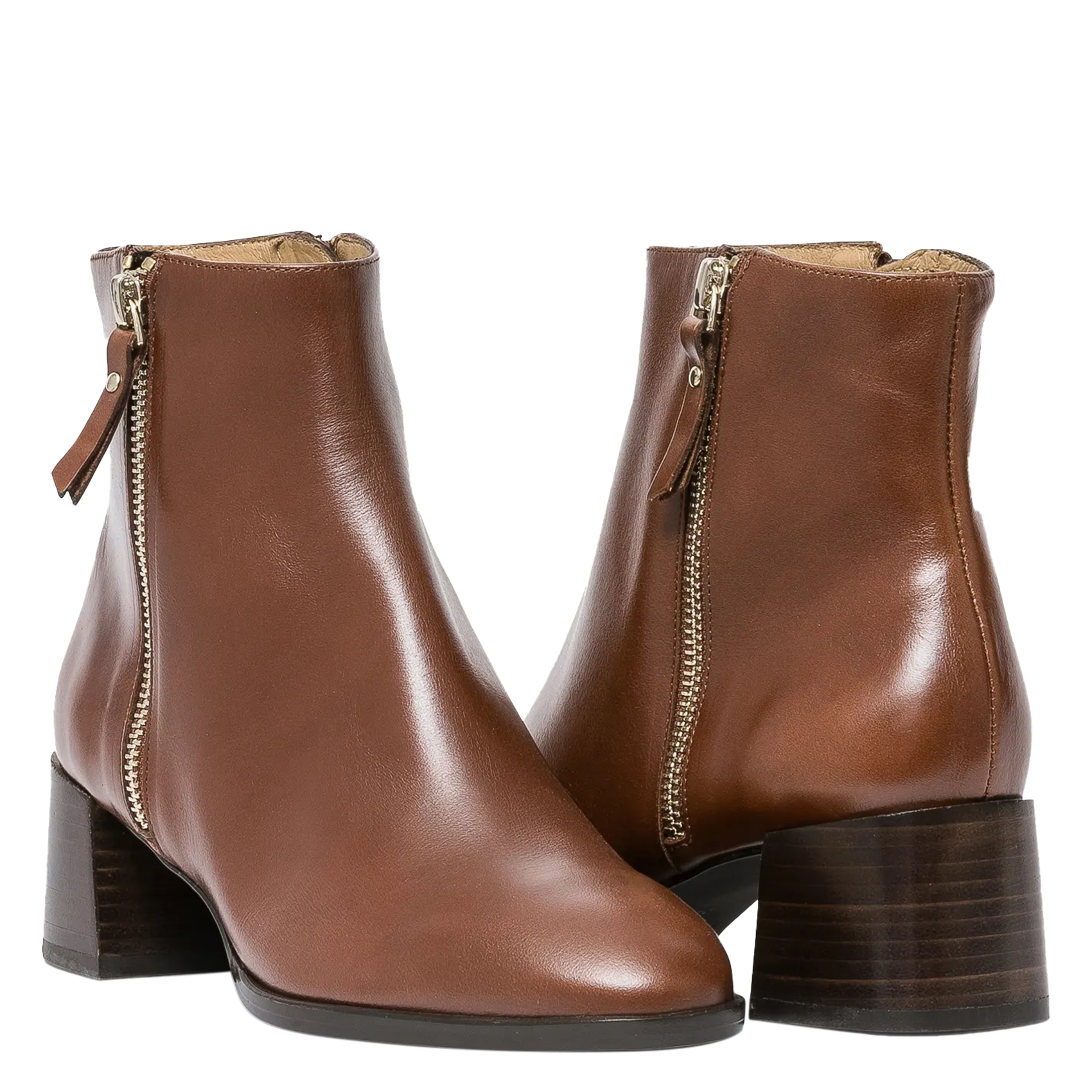 MIGUANA - Bottines en cuir | Marron