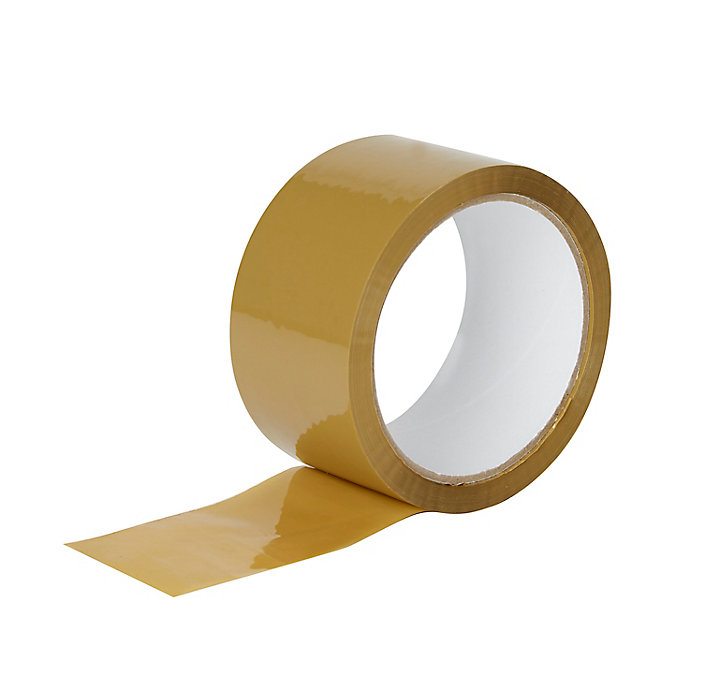 Adhésif d'emballage marron 50 mm x 50 m - 2 pièces
