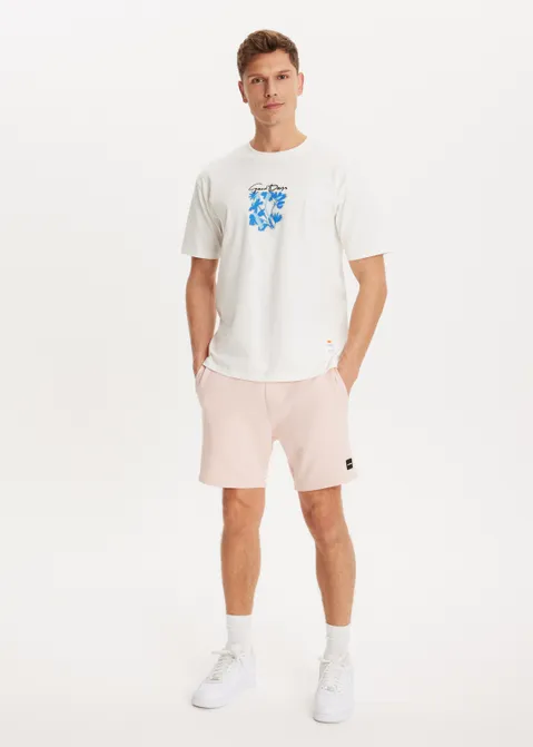 Basic sweat short roze (ROS.BAB)