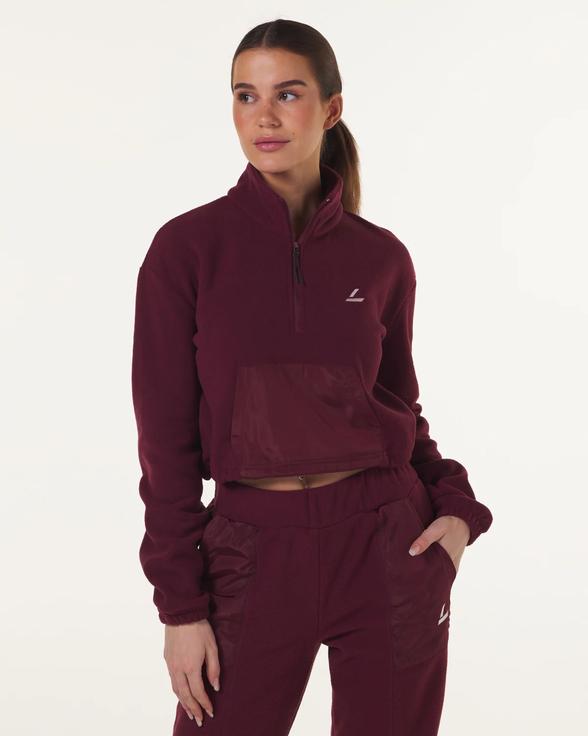 LEVITY Break Fleece 1\2 Zip Sweater Red Wine