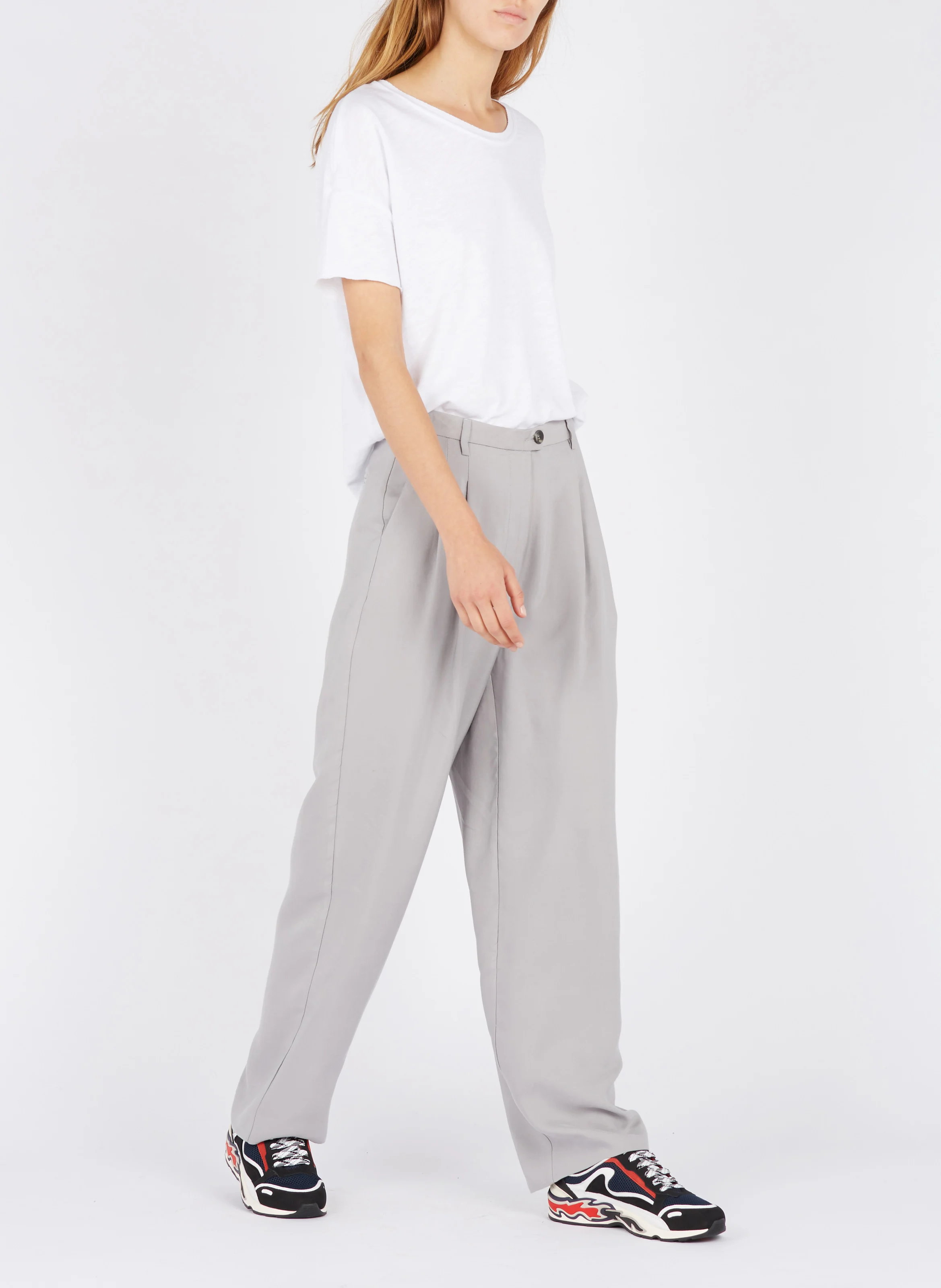 SONOMA - Tee-shirt col rond loose en coton | Blanc