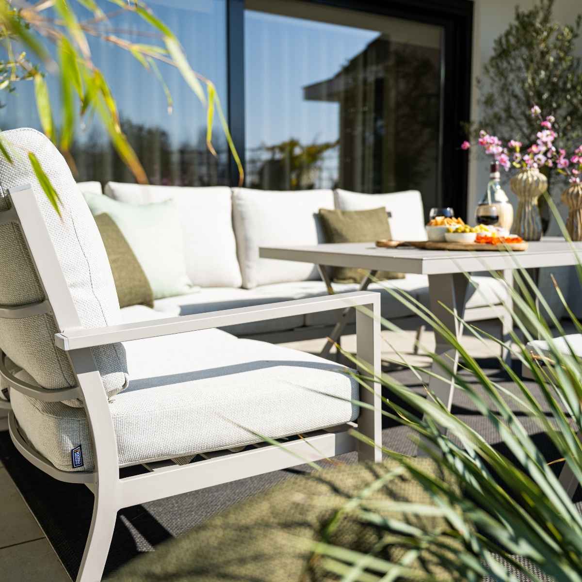 Garden Impressions Senja valley sand - 4-delige loungediningset