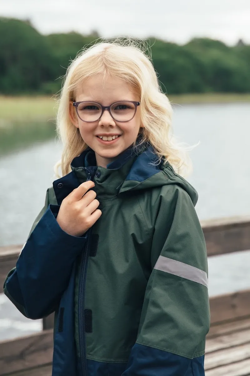 Urberg Kids' Fosnavåg 2L Rain Jacket Chili