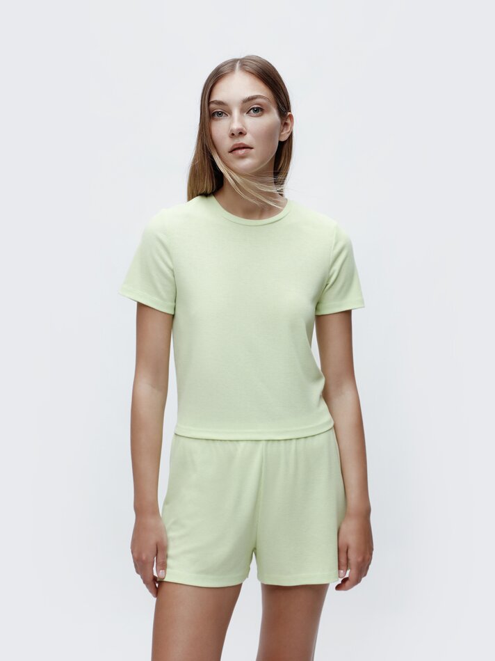 Blusa de pijama canelada - Lima