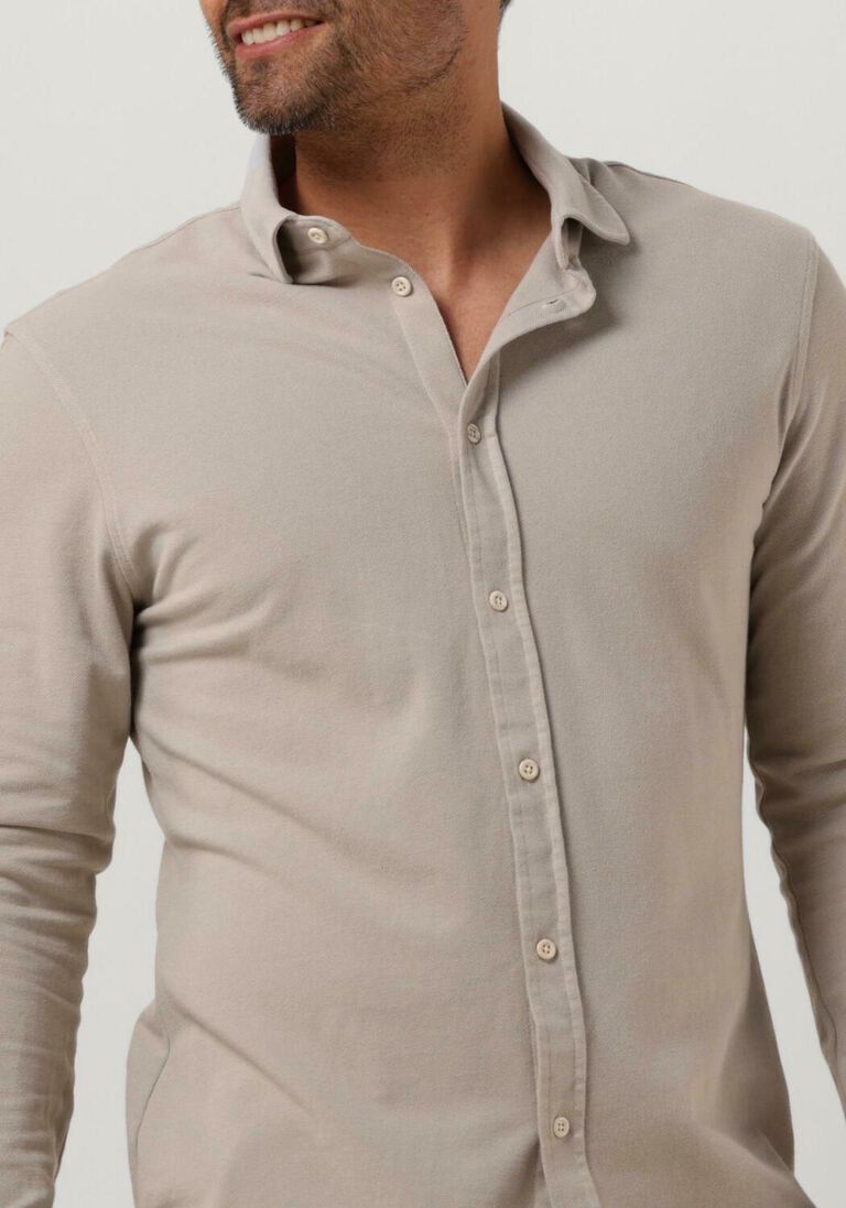 THE GOODPEOPLE grijze the goodpeople casual overhemd strong