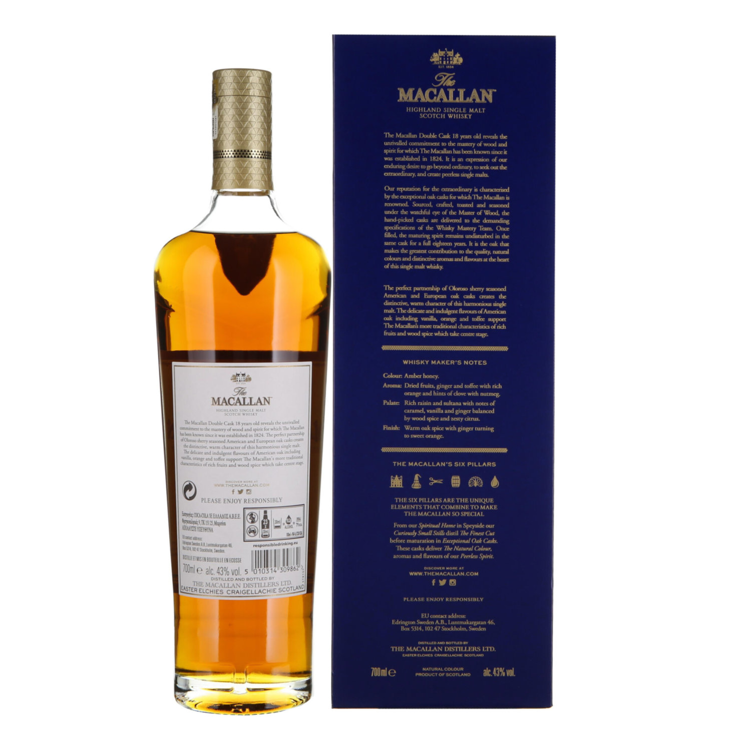 Macallan Whisky Double Cask 18 Years -70cl