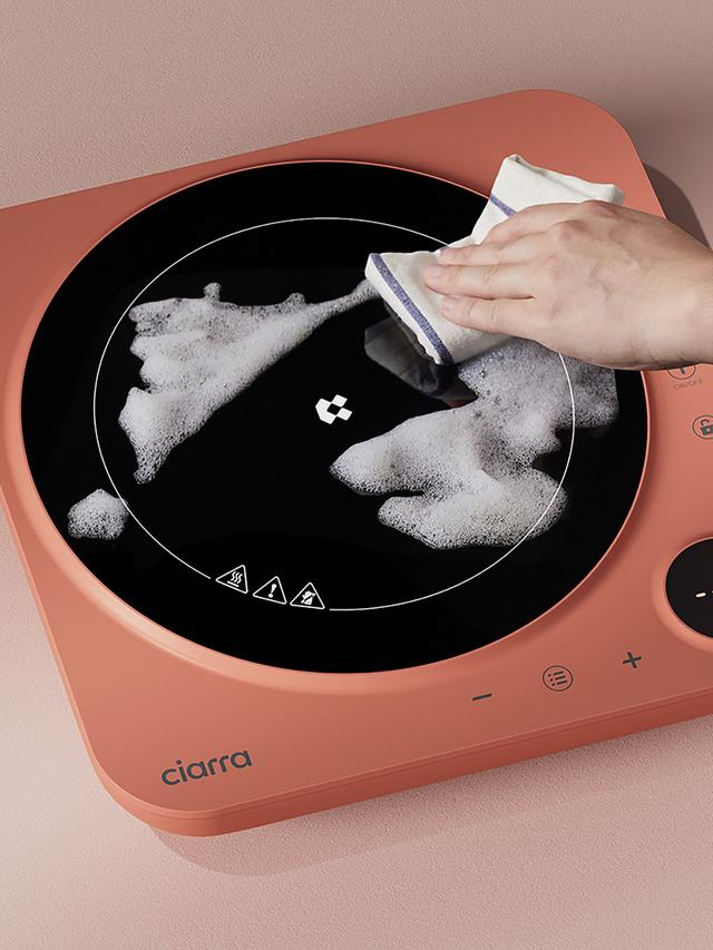 ciarra Tragbare Induktionskochplatte mit 4h Timer, 2000 W
