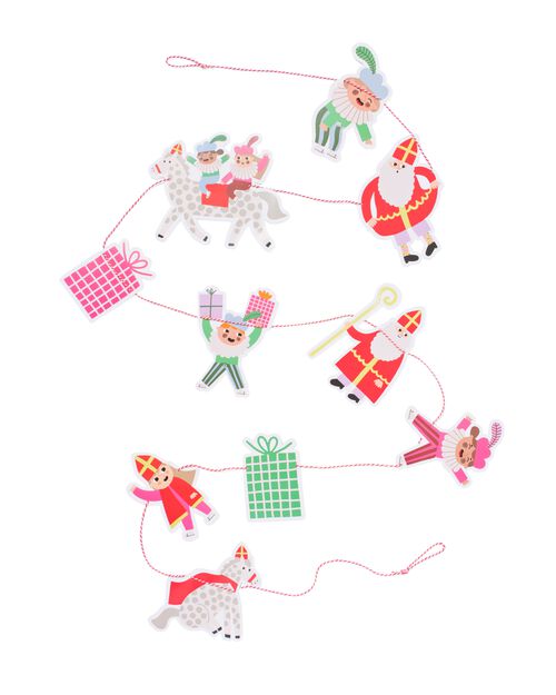 guirlande papier personnages Saint-Nicolas