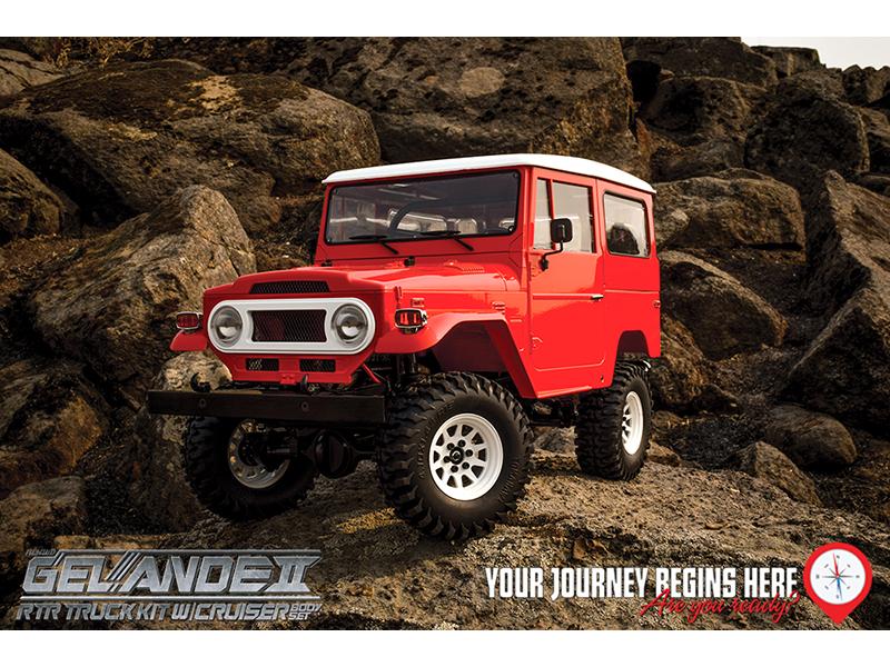 RC4WD Scale Crawler Gelände II Cruiser RTR, 1:10 RTR Scale Crawler mit Detaillierter Karosserie und originalgetreuem Fahrwerk