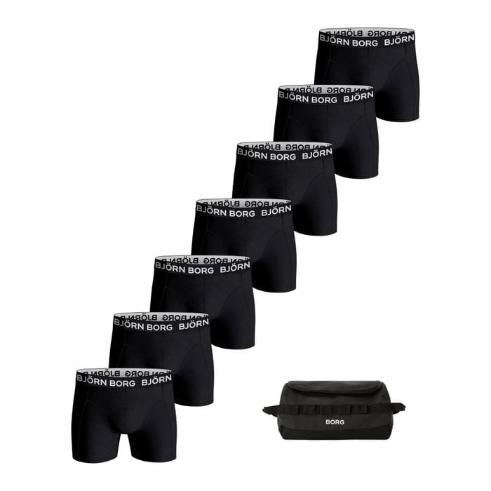 Bjorn Borg Björn Borg Cotton Stretch Brief Boxershorts + Wash Bag Heren (7-pack)