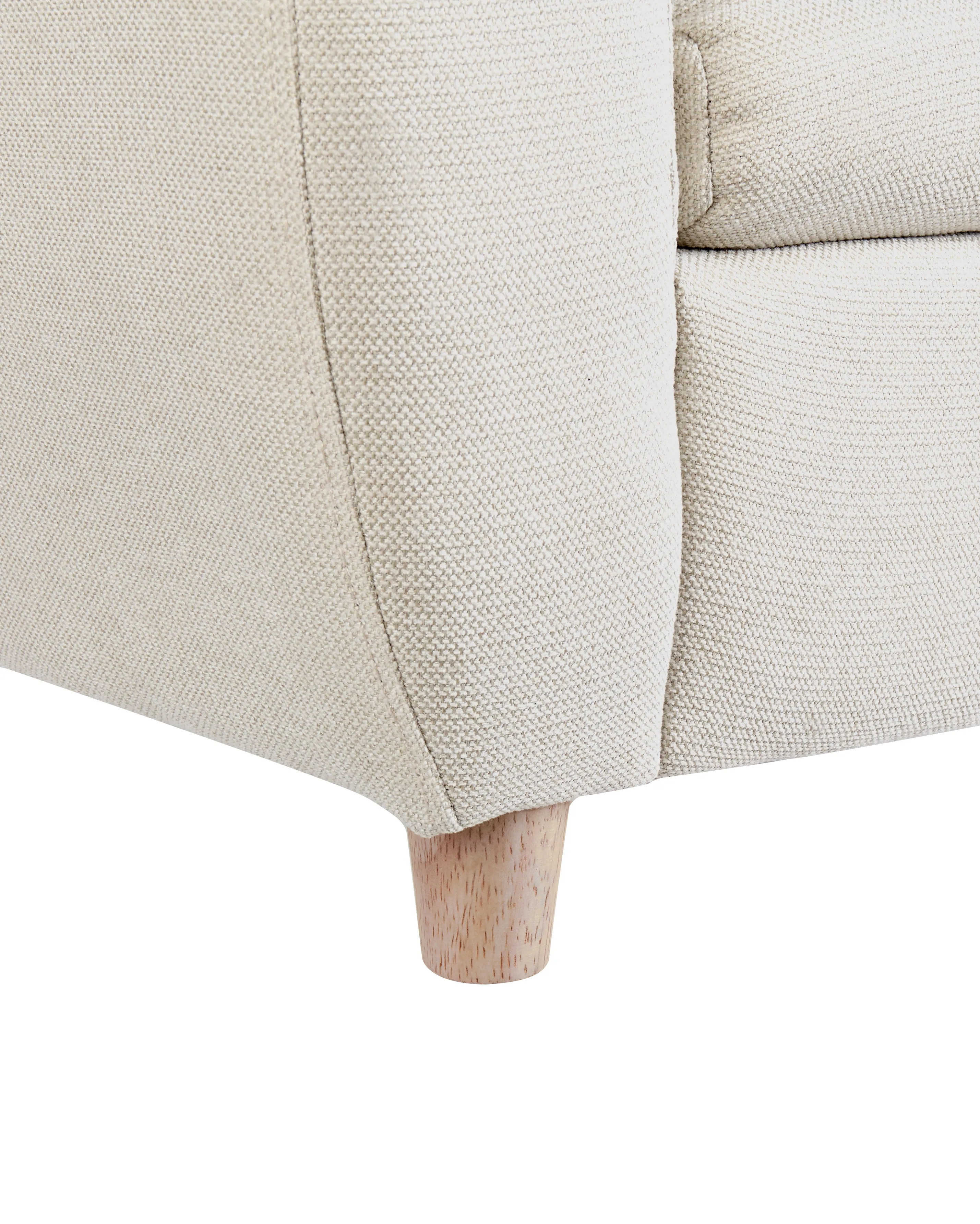 Kinderfauteuil Nijlpaard MARIBO Stof Gebroken wit