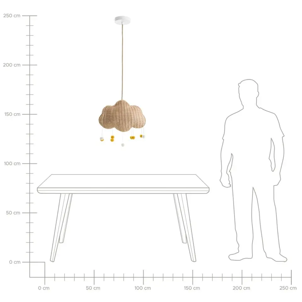 ONON - Hanglamp - Naturel - Rotan
