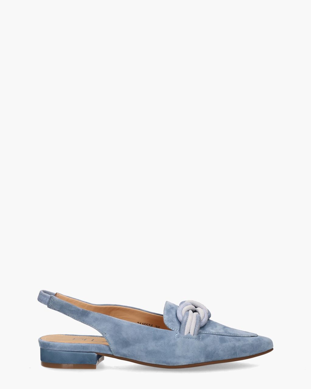 Di Lauro Teunice Lichtblauw Dames Slingbackloafers