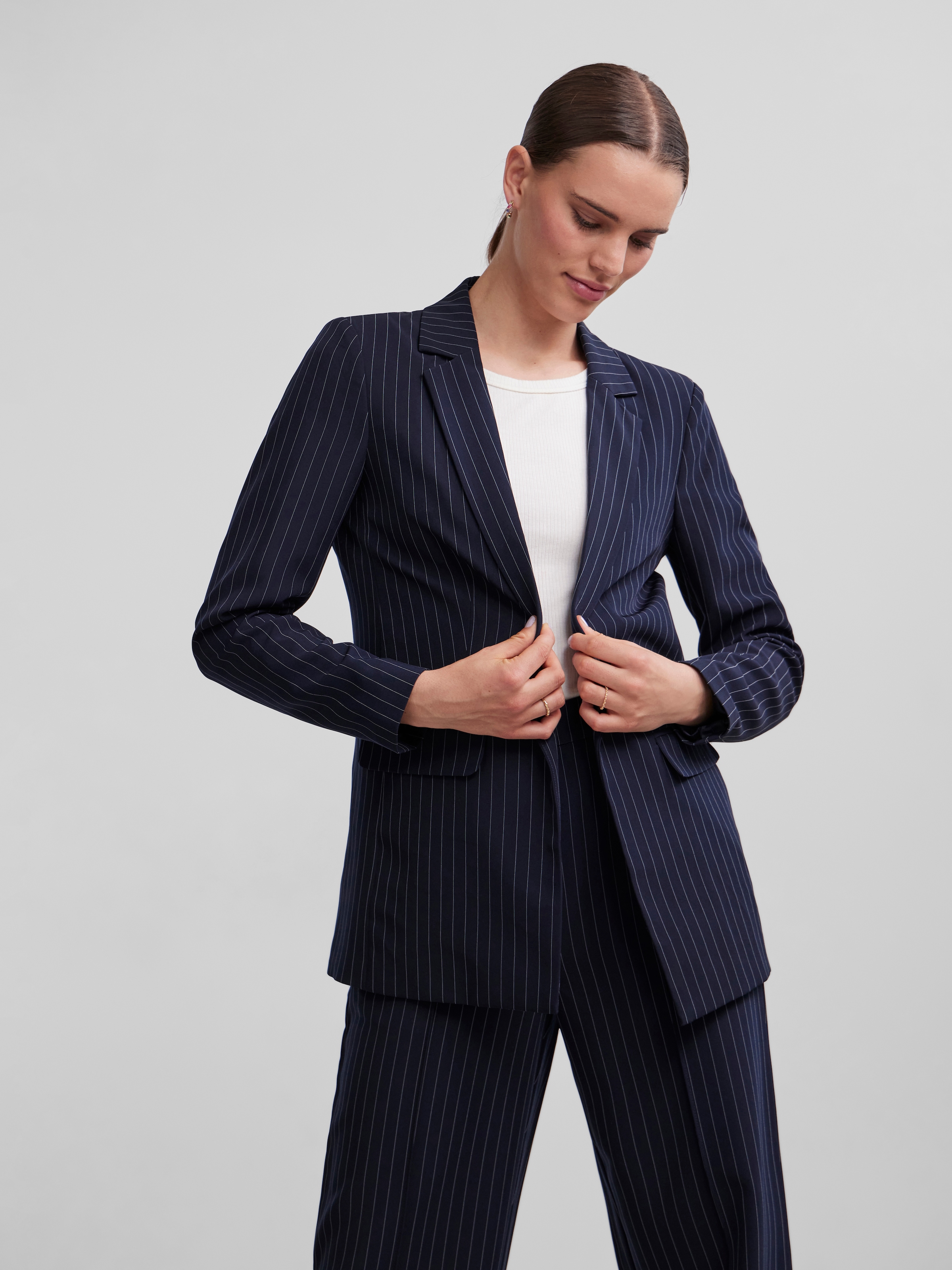 pieces Longblazer »PCBOZZY LS LOOSE STRIPED BLAZER NOOS BC«
