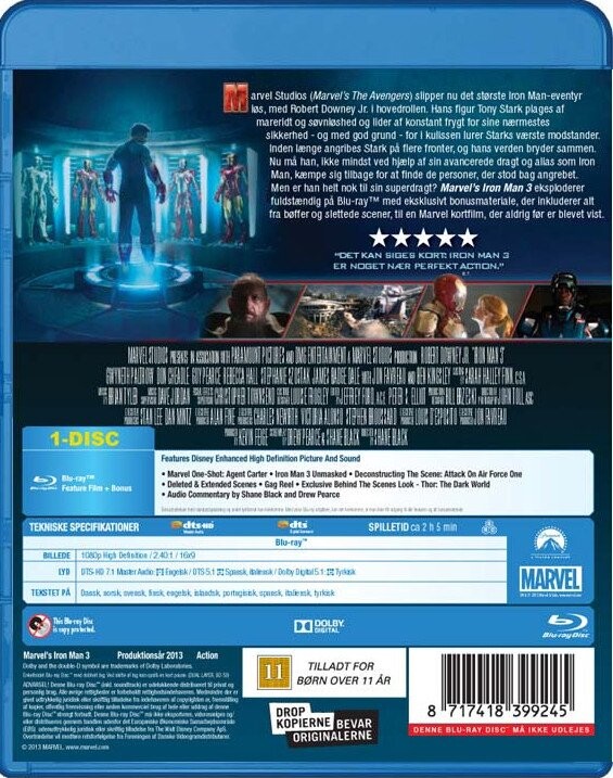 Iron Man 3 - Blu-Ray
