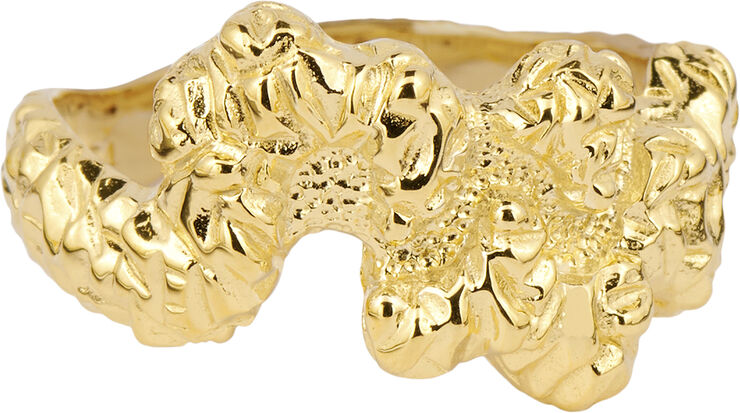 Camille Brinch Jewellery Levitate Crush Ring Gold