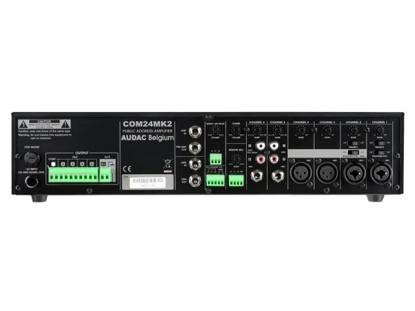 Audac COM24 - Mixer forstærker - forstærket - 6 kanaler - 240 Watt - rackversion