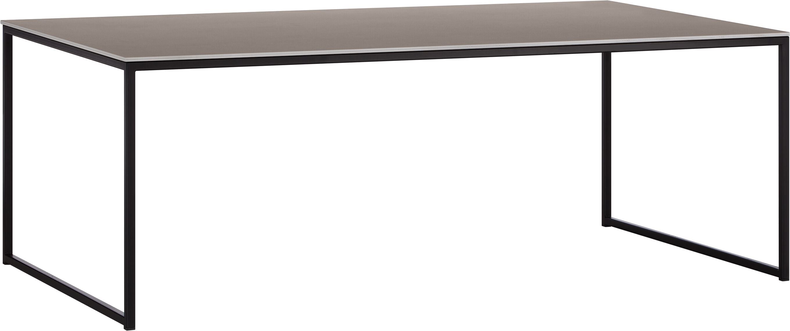 AVEA Salontisch - Beton hell / schwarz / B: 120.0 cm x T: 70.0 cm x H: 43.6 cm