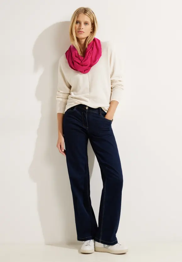 Loop mit Karo Muster - cosy coral