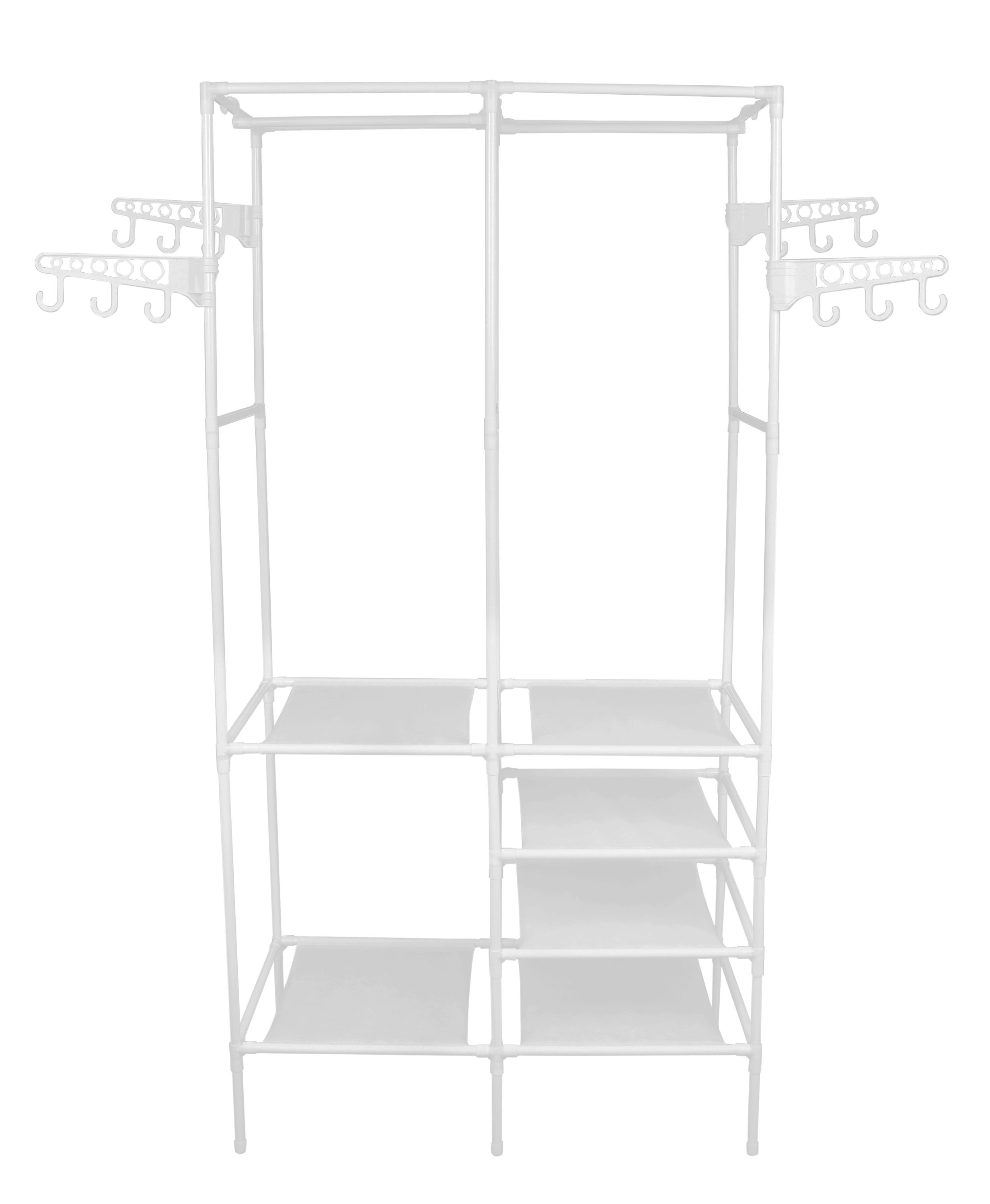 Garderobe Kleiderständer 86 x 174 cm weiss