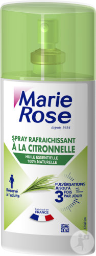 Marie Rose Spray Rafraîchissant À La Citronnelle 100ml
