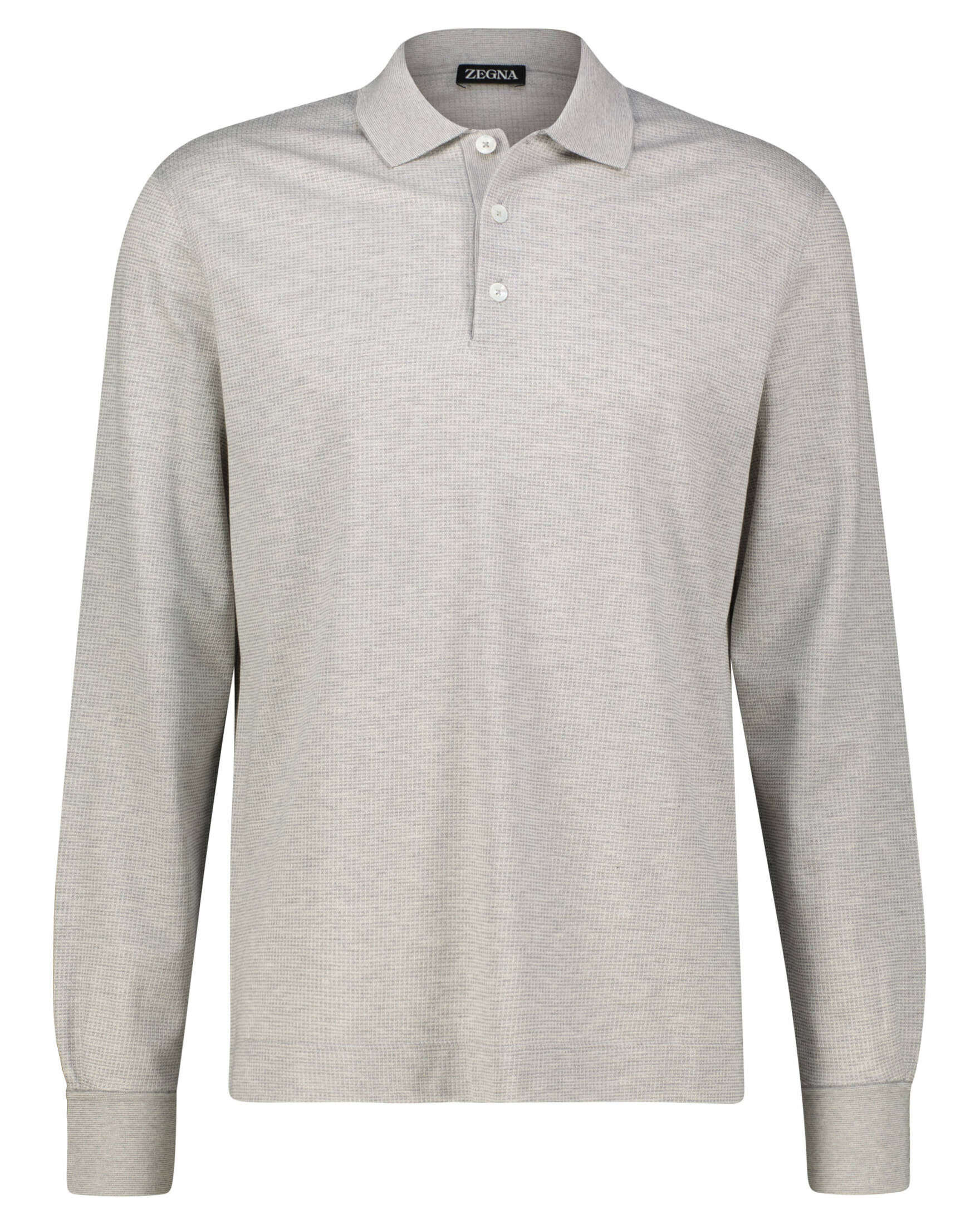 Zegna| Herren Poloshirt mit Seide SILK AND COTTON POLO WAFFLE JERSEY