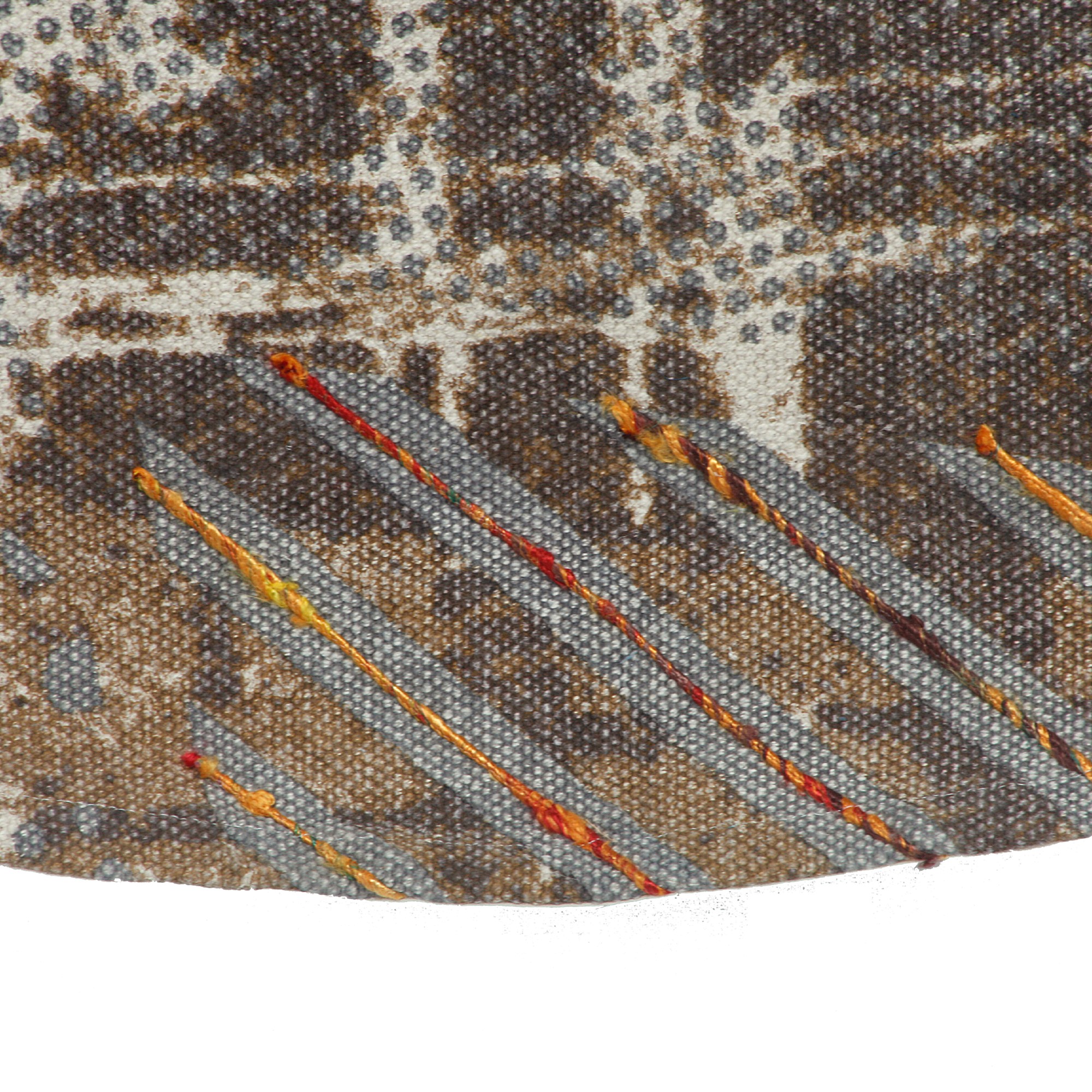 Teppich 'Balag', braun, weiß, T 120 cm, B 120 cm von fischer's lagerhaus