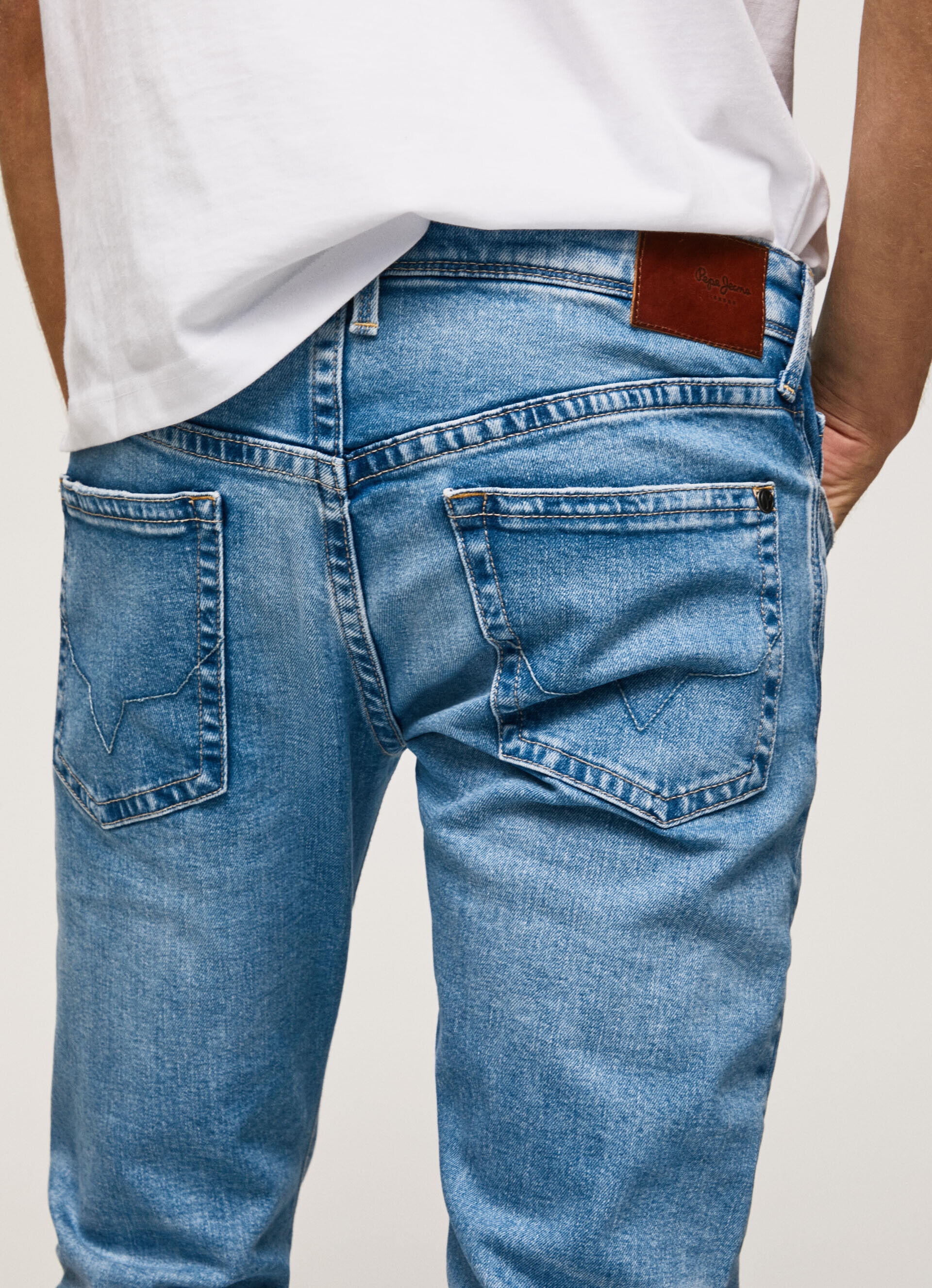 Calça jeans Hatch Fit Slim com cintura baixa - jeans
