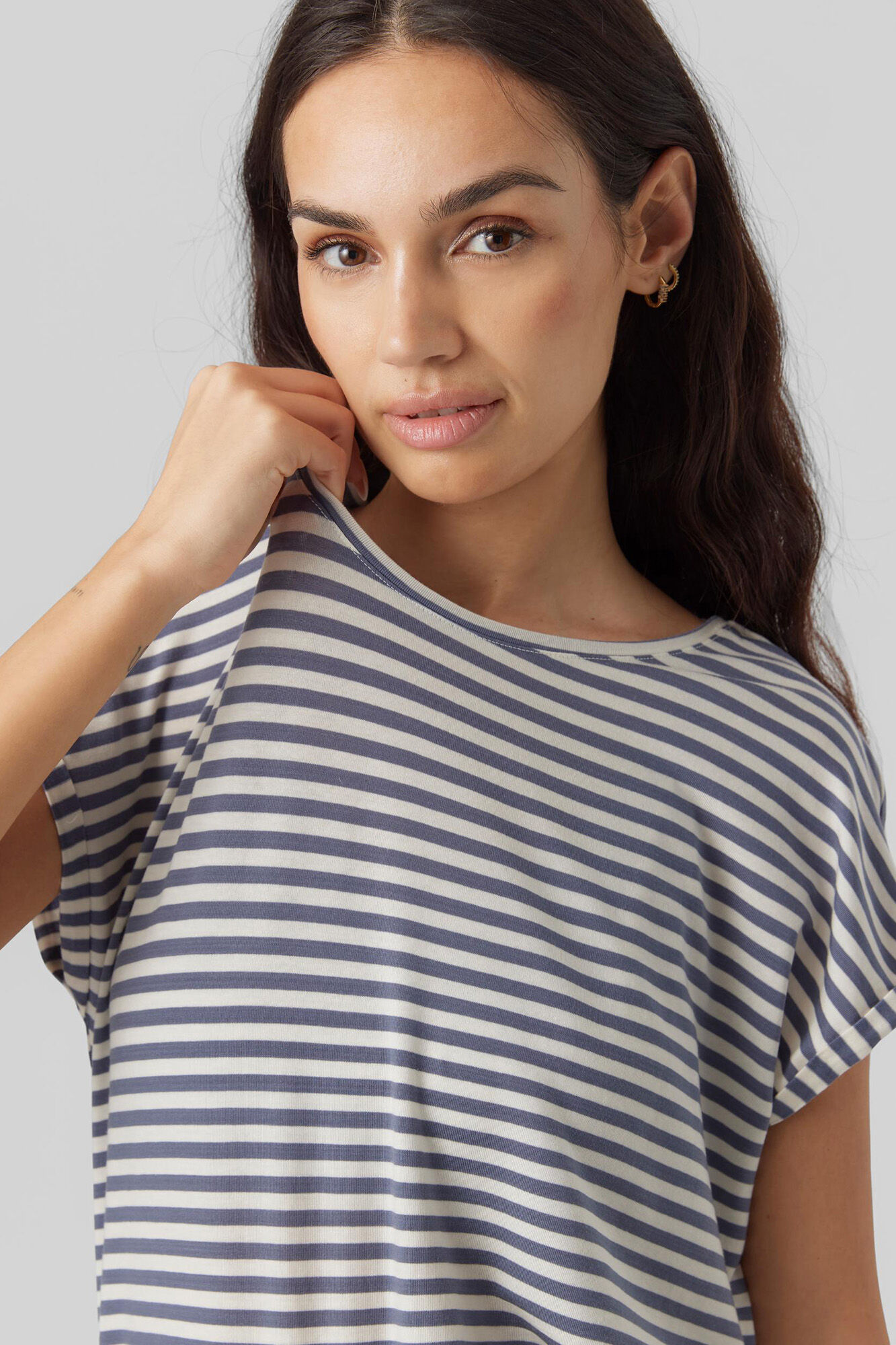 Camiseta básica de manga curta - Azul