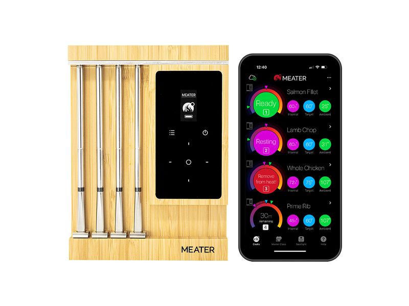 Meater Fleischthermometer Pro XL 75 m Reichweite Smartes Fleisch-Thermometer