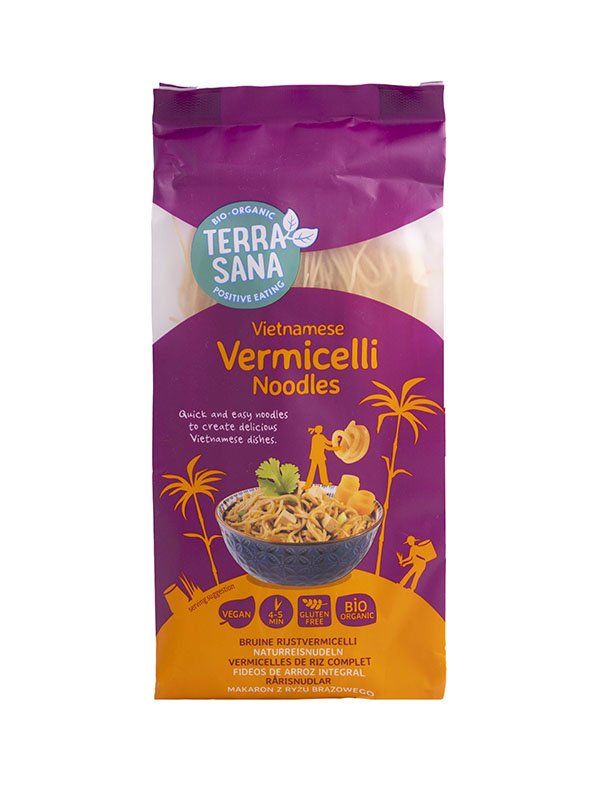 TerraSana Vietnamese bruine rijstvermice (250 gr)