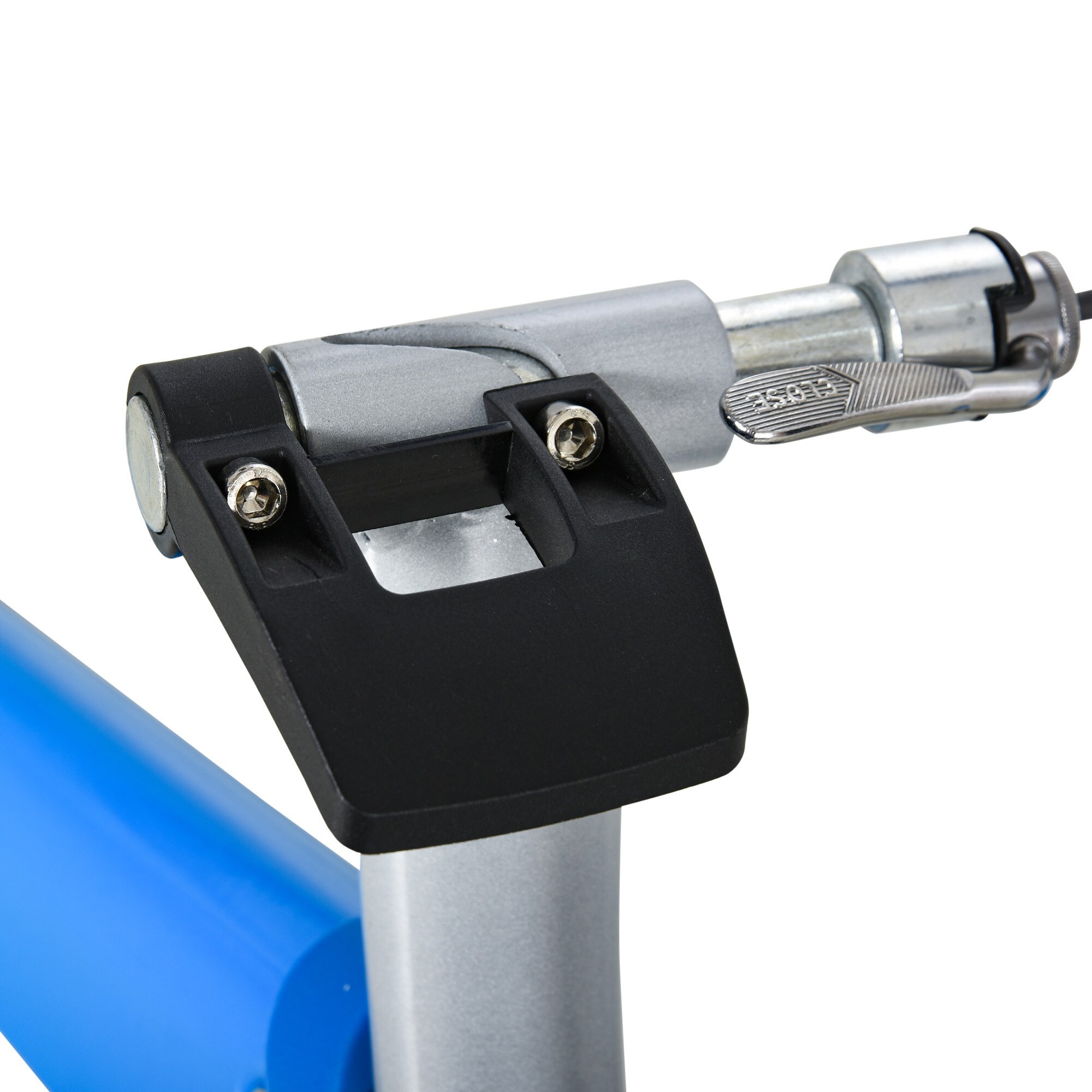 HOMCOM Fahrradtrainer mit Magnetbremse blau, silber 77 x 56 x 47,5 cm (BxTxH)