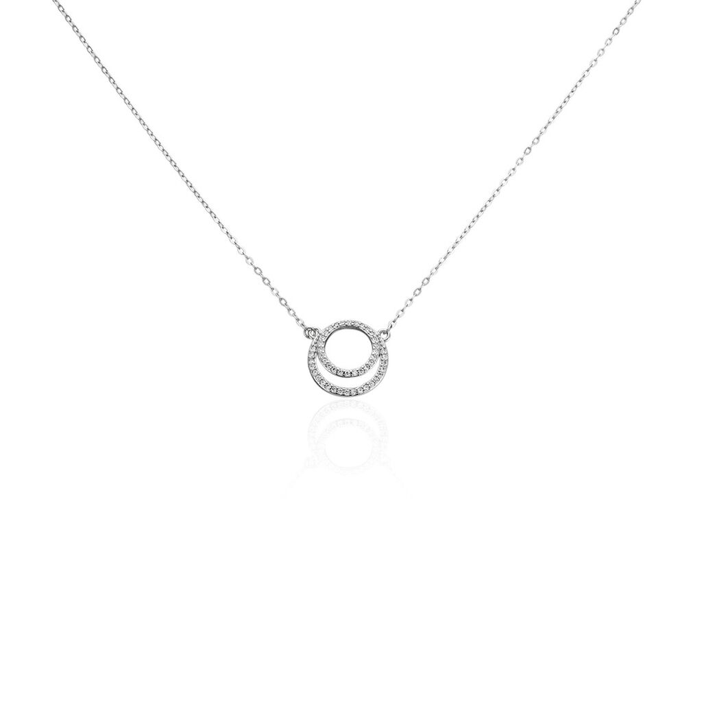 Collier Giacinta Argent Blanc Oxyde De Zirconium
