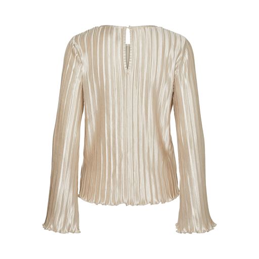 Vero Moda Rikki Plissé Bluse, Moonbeam, L