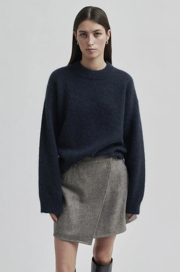 Second Female Levi Wool Skirt Volcanic ash