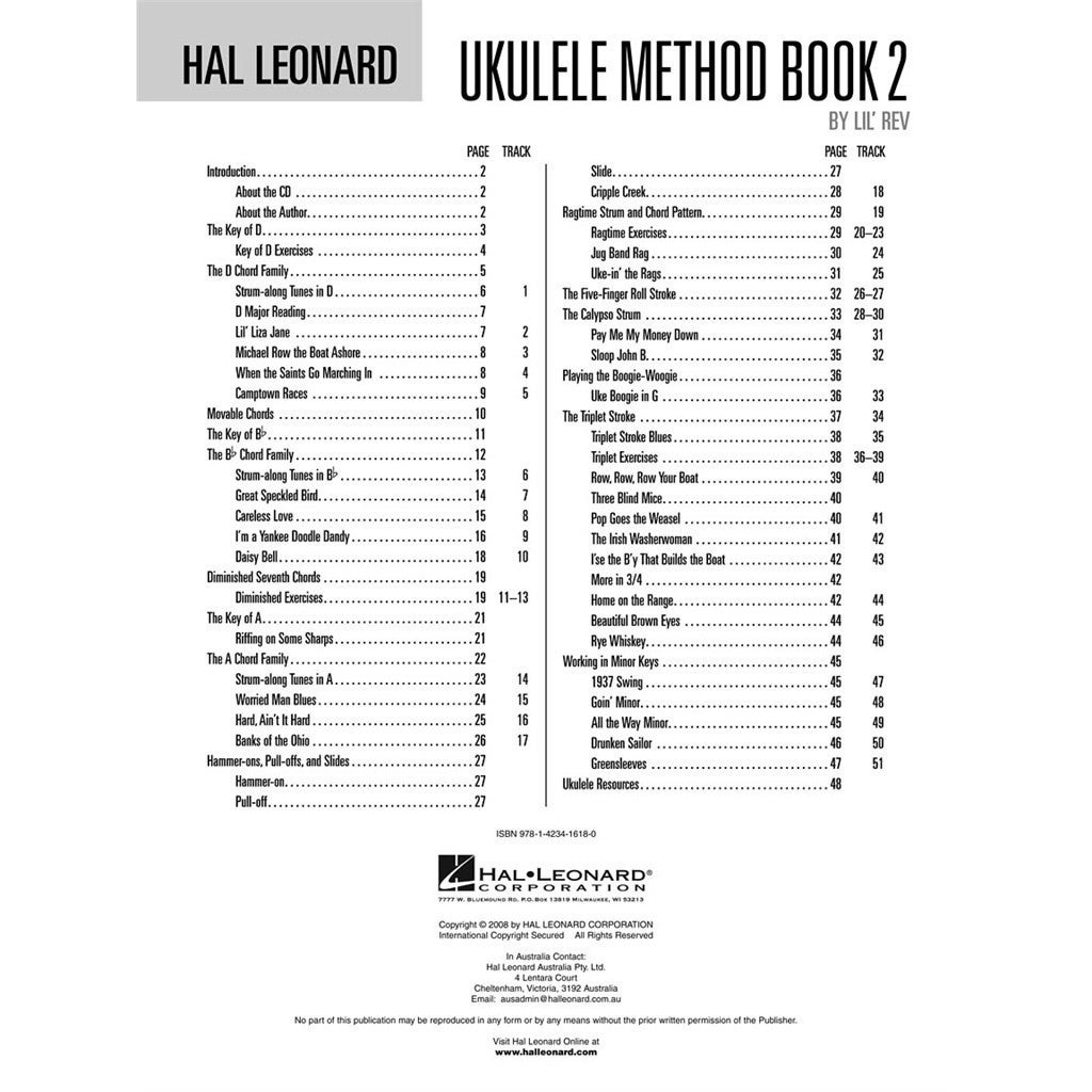 Hal Leonard Ukulele Method Book 2 lesboek voor ukelele