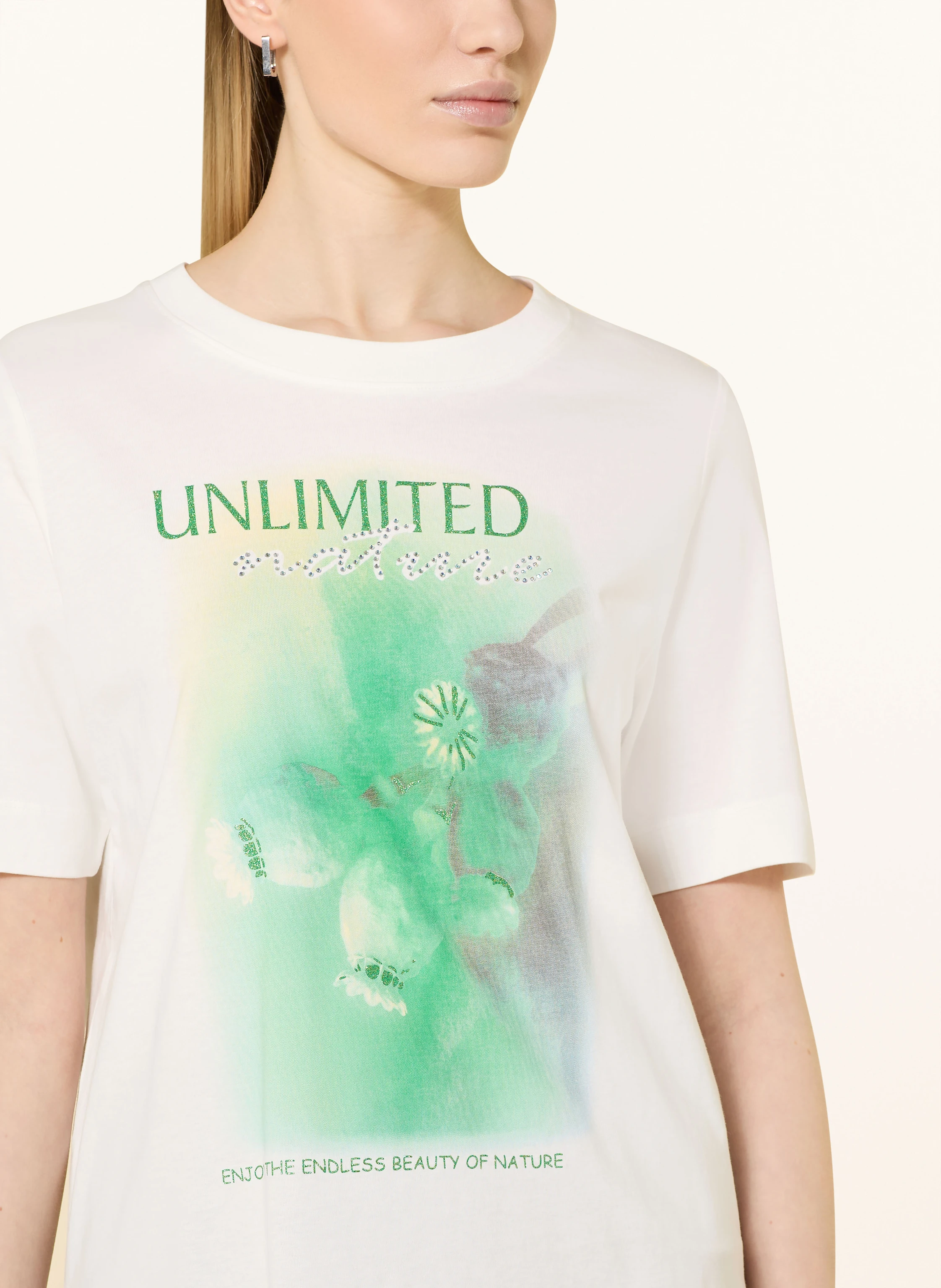 CARTOON T-Shirt mit Schmucksteinen
