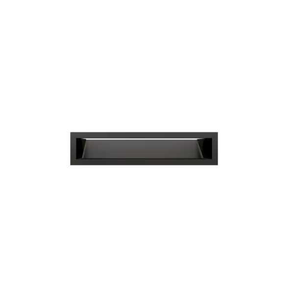 Kratki Grelha de Ventilação Preta Slim 9x40cm
