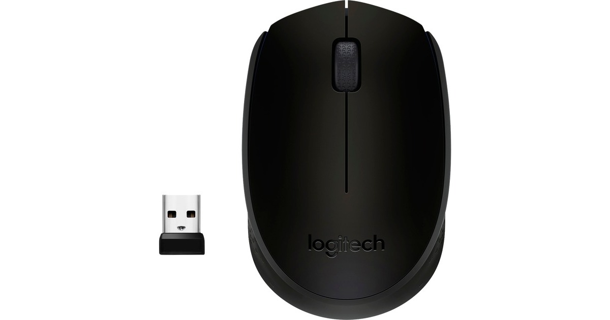 LogitechB170 muis  (Zwart, Draadloos)